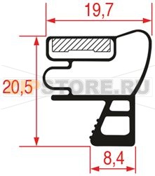 GUARNIZIONE AD INCASTRO 1355x605 mm 