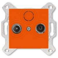 Розетка проходная TV-R, 7 дБ, оранжевая ABB 2CHH083607A6066