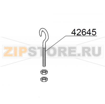Hook screw DIHR HT 11 Hook screw DIHR HT 11Запчасть на деталировке под номером: 42645Название запчасти на английском языке: Hook screw DIHR HT 11