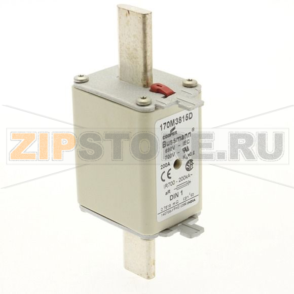 Предохранитель, 200 A, AC 690 В, 200 кА, DIN 1, aR, DIN, IEC Eaton FUSE 200A 690V aR DIN 1 HSDNH 