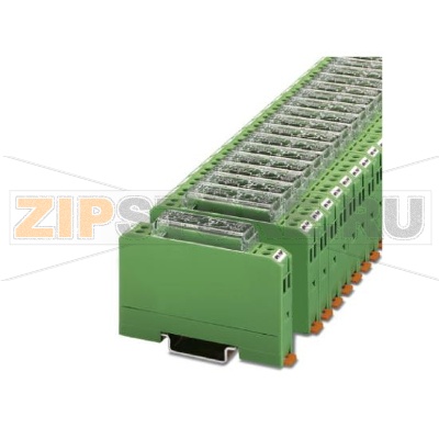 Инверторный модуль. Инверторный модуль преобразует выходной сигнал транзистора n-p-n-типа (с общим эммитором) в выходной сигнал транзистора p-n-p-типа (эммитер подключен к положительному полюсу) и наоборот Phoenix Contact EMG 12-TR/INV 