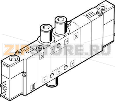 Распределитель с электроуправлением Festo CPE10-M1BH-5/3E-QS4-B 