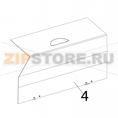 Media cover Intermec PX6i Media cover Intermec PX6iЗапчасть на деталировке под номером: 4Название запчасти на английском языке: Media cover Intermec PX6i.
