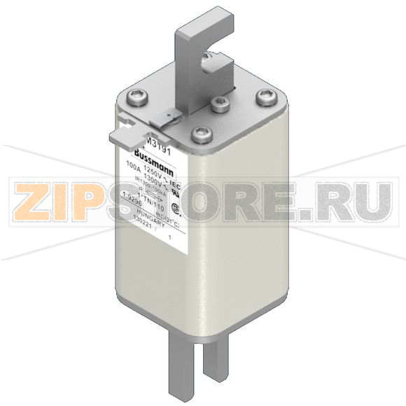Предохранитель, 100 A, AC 1250 В, 100 кА, size 1, 45x58x138 мм, aR, DIN, IEC Eaton FUSE 100A 12 