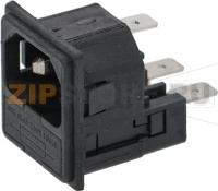 РОЗЕТКА SNAP-IN C ДВУМЯ ПРЕДОХРАНИТЕЛЬНЫМИ ВЫХОДАМИ