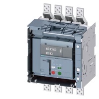 draw-out molded case circuit breaker with guide frame and PSS frame 1600; with RTC and 4AUX trip alarm switch S24; Icu "M" Icu=55kA @ 415V, 4-pole, right ETU350, LSI, In=1000A rotary coding switch Ir=400...1000A Isd=1...10xIn, Ii=1.5...15xIn N conductor p
