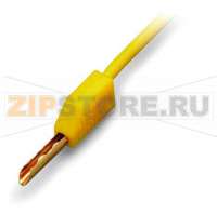 Тестовый штекер; O2,3 мм; с кабелем 500 мм; желтые Wago 210-137