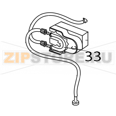 Tubo &quot;santoprene&quot; con raccordo Elettrobar E51 Tubo "santoprene" con raccordo Elettrobar E51Запчасть на деталировке под номером: 33