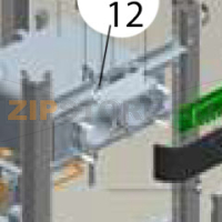 Plastic white buckle Hurakan HKN-BQ58P