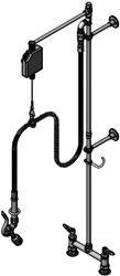 PRE-RINSE: 8 DECK MOUNT BASE, CERAMAS, 