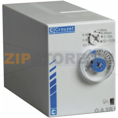Реле задержки времени 0.1 с-100 ч, 1 шт Crouzet PA2R1 