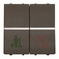 Механизм выключателя двухмодульный, антрацитовый ABB 2CLA224450N1801