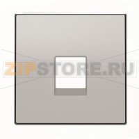 Накладка для телекоммуникационных розеток, серебристый алюминий ABB 2CLA851700A1301