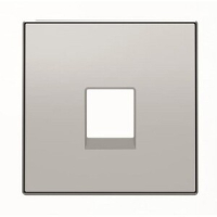 Накладка для телекоммуникационных розеток, серебристый алюминий ABB 2CLA851700A1301