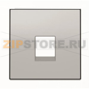 Накладка для телекоммуникационных розеток, серебристый алюминий ABB 2CLA851700A1301 