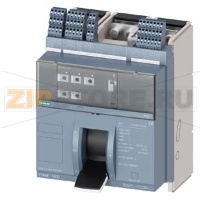 fixed-mounted molded case circuit breaker w. handle frame 1600; 4AUX and trip alarm switch S24; Icu "M" Icu=55kA @ 415V, 3-pole ETU350, LSI, In=1000A rotary coding switch Ir=400...1000A Isd=1...10xIn, Ii=1.5...15xIn N conductor protec. adjustable opt. w.