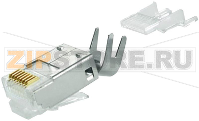 Разъем RJ-45, прямой, 8 контактов Telegärtner J00026A0165 