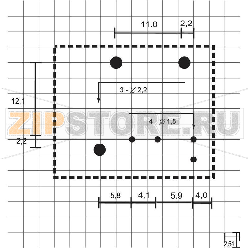 Реле автомобильное 12 В/DC, 40 А, 1 шт FIC FRA2C-2-DC12V 