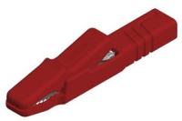 Зажим 4 мм, тип: крокодил, красный Hirschmann AK 2 S RED