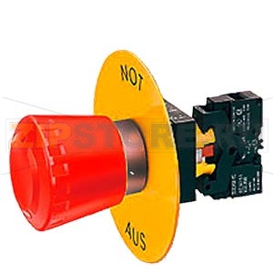 ПРИНАДЛЕЖНОСТЬ ДЛЯ 3SB2 ЖЕЛТАЯ САМОКЛЕЯЩАЯСЯ ПОДЛОЖКА С НАДПИСЬЮ: &quot;АВАРИЙНОЕ ОТКЛЮЧЕНИЕ&quot; Siemens 3SB2908-2AG 