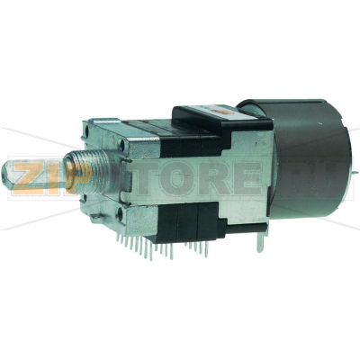Потенциометр поворотный 10 кОм, 0.05 Вт, стерео, 1 шт Alps RK16816MG 10KDX6 