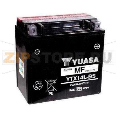 YUASA YTX14L-BS Мото аккумулятор Yuasa YTX14L-BS Напряжение АКБ: 12VЕмкость АКБ: 12Ah