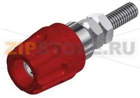 Разъем 4 мм, красный Hirschmann PK 10 A RED 