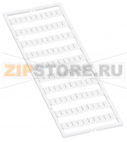 Маркировочная карта WMB; в картах; МАРКИРОВАНО; 1, 3, 5, ..., 99 и 2, 4, 6, ..., 100 (1x); растягиваемые 5 - 5,2 мм; Горизонтальная маркировка; с креплением на защелке; белые Wago 793-5599