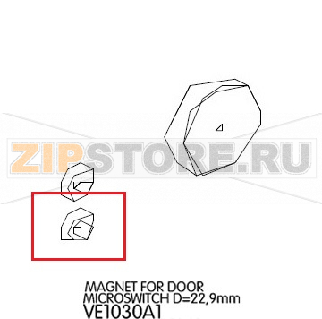 Magnet for door microswitch D=22,9mm Unox XBC 1005 Magnet for door microswitch D=22,9mm Unox XBC 1005Запчасть на деталировке под номером: 81Название запчасти на английском языке: Magnet for door microswitch D=22,9mm Unox XBC 1005