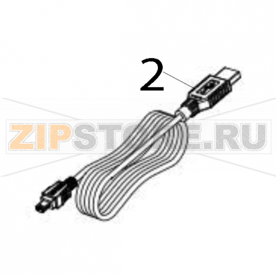 Кабель USB TSC MX241P USB-кабель для принтера TSC MX241PЗапчасть на деталировке под номером: 2
