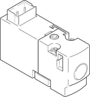 Распределитель с электроуправлением Festo MHA1-M5H-3/2G-0,6-TC