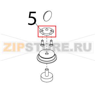 Piastrina piedini Sirman Palladio 350 Top Piastrina piedini Sirman Palladio 350 TopЗапчасть на деталировке под номером: 5