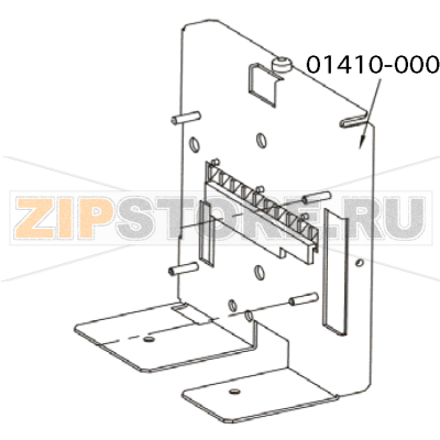 Cutter base plate assy Zebra TTP 1020 Cutter base plate assy Zebra TTP 1020Запчасть на деталировке под номером: 01410&dash;000