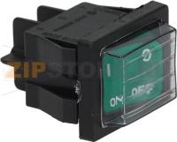 ЗЕЛЕНЫЙ ДВУХПОЛЮСНЫЙ ВЫКЛЮЧАТЕЛЬ 15А 250В