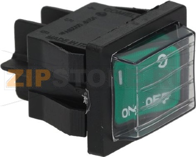 ЗЕЛЕНЫЙ ДВУХПОЛЮСНЫЙ ВЫКЛЮЧАТЕЛЬ 15А 250В 