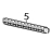Label spindle for 0.5” paper inner core TSC TDM-30