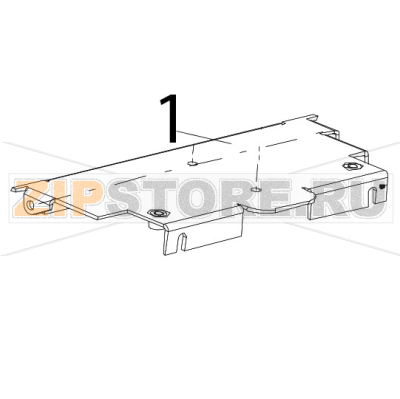Printhead module cover Zebra TTP-2030 Printhead module cover Zebra TTP-2030Запчасть на деталировке под номером: 1