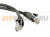 Hyperline PC-LPM-UTP-RJ45-RJ45-C6-0.5M-LSZH-BK Патч-корд U/UTP, Cat.6, LSZH, 0.5 м, черный