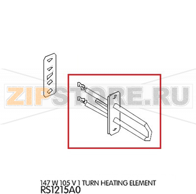 147 W 105 V 1 turn heating element Unox XVC 705 147 W 105 V 1 turn heating element Unox XVC 705Запчасть на деталировке под номером: 54Название запчасти на английском языке: 147 W 105 V 1 turn heating element Unox XVC 705