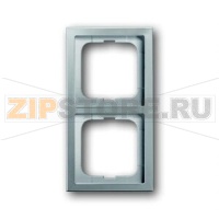 Рамка двухместная, сталь ABB 2CKA001754A4501