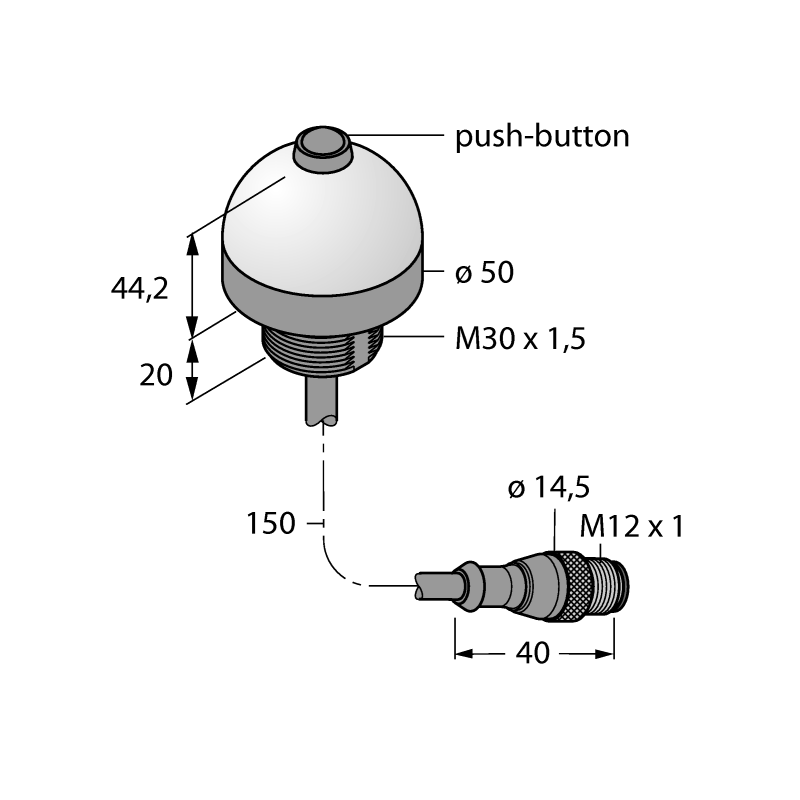 Датчик положения Turck K50APPBGREQP 
