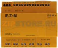 Реле безопасности easySafety, 24VDC, 14DI, 4DO -Транс, 1DO реле, EasyNet Eaton ES4P-221-DMXX1