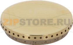 BURNER CAP PERFORATED BRASS POLISHED 