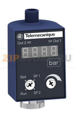Выключатель давления с дисплеем 24 В, 2 PNP, M12 Schneider Electric ZMLPA2P0SH 