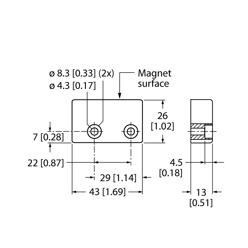 Переключатель защитный Turck SI-MAGB2MM 