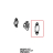 Left door latch cap Unox XVC 305E