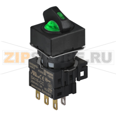 Переключатель селекторный, Ø отверстия: 16 мм Autonics S16SRS-L6GC24 