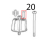 Ass. supporto magnete Scotsman AF 206
