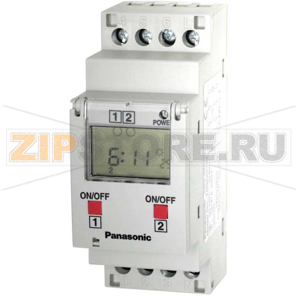 Таймер цифровой 2-канальный 230 В/AC, 16 А, 250 В/AC, 1 шт Panasonic TB6220187 