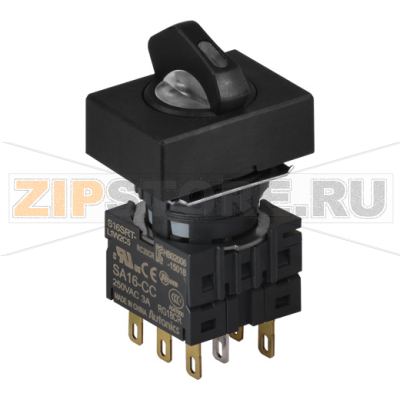 Переключатель селекторный, Ø отверстия: 16 мм Autonics S16SRT-L6W2C5 